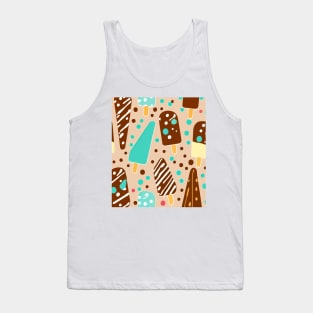 Popsicle and Sprinkles Pattern Tank Top